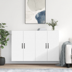 Seinakapid 2 tk, valge, tehispuit