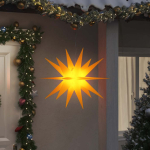 J&otilde;ulutuli led-valgustusega, kokkupandav, kollane, 100 cm
