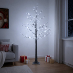 Lumega kaetud led-j&otilde;ulupuu pruun 22 x 22 x 150 cm plastmass