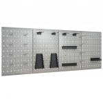 Seinale paigaldatav pulkadega paneel, 4 tk, 40 x 58 cm, teras