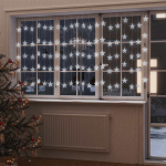Led-valguskardin t&auml;htedega, 500 ledi, k&uuml;lm valge, 8 funktsiooni