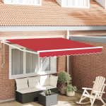 K&auml;igukohandatav varikatus punane 350 x 250 cm kangas