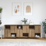 Kappide k&uuml;lgedel 3 pcs k&auml;sit&ouml;&ouml;tamm 180 x 35 x 70 cm tehispuit