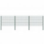 Aiapaneel postidega, raud, 522 x 120 cm, roheline