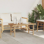 Kohvilaud pruun 90 x 50 x 43 cm bambus