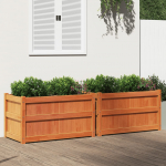 Aia taimekastid 2 tk, vahapruun, m&auml;nnipuit