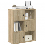 Raamatualus, sonoma tamm, 60x24x76,5 cm, tehispuit