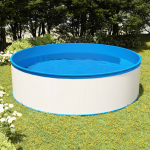 Lastebassein rippuva pinnapuhastaja ja pumbaga 350x90 cm valge