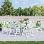 Madala seljatoega toolipadjad 6 tk, mitmev&auml;rviline, kangas