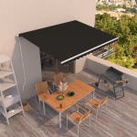 Automaatselt sisset&otilde;mmatav varikatus, 450x350 cm antratsiithall