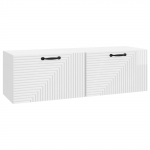 Rippuv tv kapp k&otilde;rgl&auml;ikega valge 98 x 31 x 30 cm tehispuit