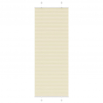 Volditud ruloo kreemikasvalge 75 x 200 cm kangast, laius 74,4 cm pol&uuml;ester