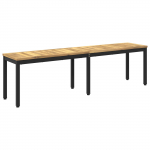 Aiapink 161 x 35 x 45 cm tugev akatsiapuu valge ja must