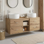 Vannitoa m&ouml;&ouml;bleset 3 tk artisan tamm 49,5 x 44,5 x 66 cm