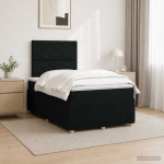 Led kastivoodiga madrats led-ribadega must 120 x 190 cm kangas