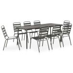 9-osaline aiam&ouml;&ouml;blikomplekt, teras, tumehall