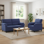 Diivanikomplekt 2 pcs politsei sinine samet