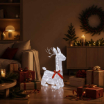 3d j&otilde;ulup&otilde;der loviisa 140 led-i k&uuml;lm valge 55 x 22 x 63 cm