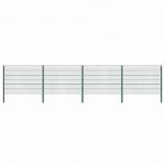 Aiapaneel postidega, raud, 694,5 x 120 cm, roheline