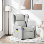Massage recliner tool cloud grey fabric