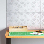 Ruudulised plaadid 4 pcs h&otilde;bedane 50 x 25 cm alumiinium