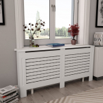 Radiaatorikatted 2 tk, valged, 172 x 19 x 81,5 cm, mdf