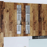 Seinakapp k&ouml;&ouml;ki riiuliga vana puit 60 x 31 x 100 cm tehispuit