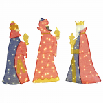 J&otilde;ulutulek 3 pcs soe valge 105 cm kangas