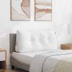 Seljatugi padi valge 100 x 24 x 50 cm kangas