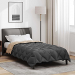 Talve tek antratsiit ja taupe 220 x 140 cm mikrokiud