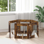 Koerav&auml;rav koos aluspuudega 6 pcs suitsutatud tamm 60 x 60 cm