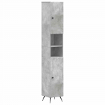 Vannitoa kapp avatud riiuliga breda betoonhall 30 x 31 x 190 cm