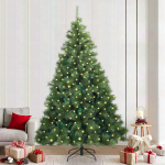 Tehisj&otilde;ulupuu koos 300 led-iga roheline 240 cm pe ja pvc