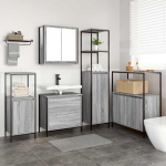 Vannitoa m&ouml;&ouml;bleset 5 pcs hall 76.5 x 35 x 95 cm tehispuit
