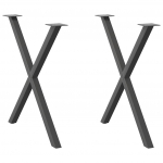 S&ouml;&ouml;gilaua jalad, x-kujulised, 2 tk, antratsiithall, 80 x (72&ndash;73) cm, teras