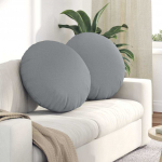 Istumispatjad 2 pcs helehall &oslash;60 x 21 cm kangas