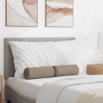 Padjad 2 pcs pruunikashall &oslash; 15 x 40 cm mikrofiber kangas