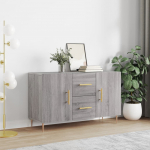 Puhvetkapp, hall sonoma tamm, 100 x 36 x 60 cm, tehispuit