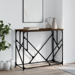 Konsoollaud, pruun tamm, 100x40x80 cm, tehispuit