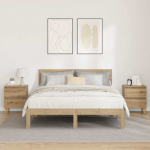 Voodi kapid sahtliga 2 pcs k&auml;sit&ouml;&ouml;puu 40 x 35 x 50 cm tehispuit