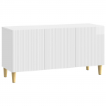 Telerikapp k&otilde;rgl&auml;ikega valge 99 x 34,5 x 50 cm tehispuit