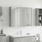 Vannitoa peeglikapp betoonhall 60 x 14,5 x 50 cm tehispuit