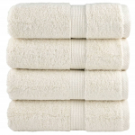 Premium-klassi k&uuml;lalister&auml;tikud solund 4 tk kreemjad 30 x 50 cm 600 g/m&sup2;