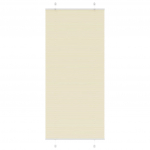 Volditud ruloo kreemjasvalge 95 x 200 cm kangast, laius 94,4 cm pol&uuml;ester