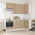 K&ouml;&ouml;k &uuml;ksus lyon 8 pcs sonoma tamm tehispuit