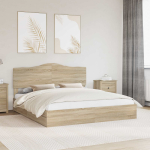 Laos voodi sahtliga peaga sonoma tamm 180 x 200 cm tehispuit