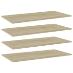 Riiuliplaadid 4 tk, sonoma tamm, 80x20x1,5 cm, puitlaastplaat