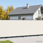 Baldahhiin 200 x 1000 cm pu kaitsega kangas valge