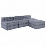 Modulaarne diivan 4 pcs hall kangas