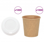 Kaanega paberist kohvitassid 1000 tk 4 untsi 100 ml